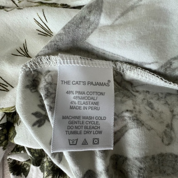 The Cat's Pajamas Woodside Pima Knit Night Shirt Size Small MSRP $96 - Picture 13 of 16
